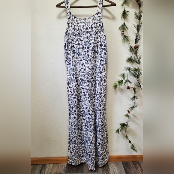Elsie & Zoey Pants - NWT Jumpsuit Amerie Floral Sleeveless Scoop Neck Crepe Wide Leg
